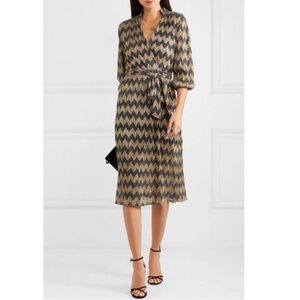 Alice + Olivia Metallic Chevron Dress - Size 4